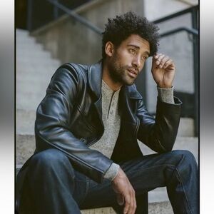 Schott 31" Long Pebbled Cowhide Carcoat #564 Size XL